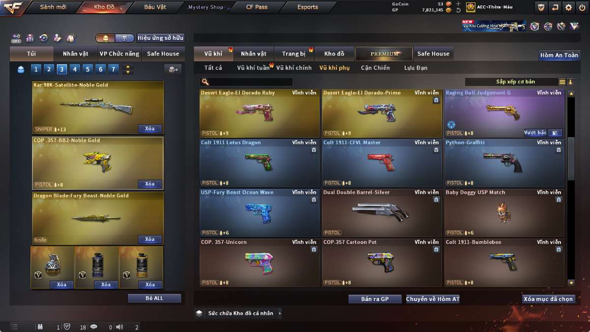 shop acc cf uy tin gia re